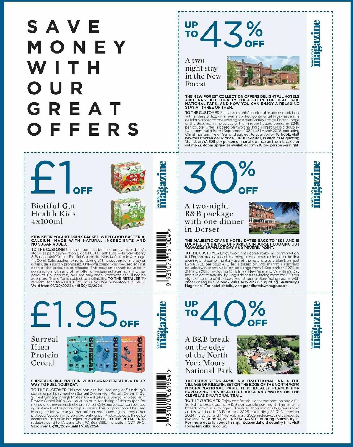 Sainsbury's Magazine September Offers from 2 September