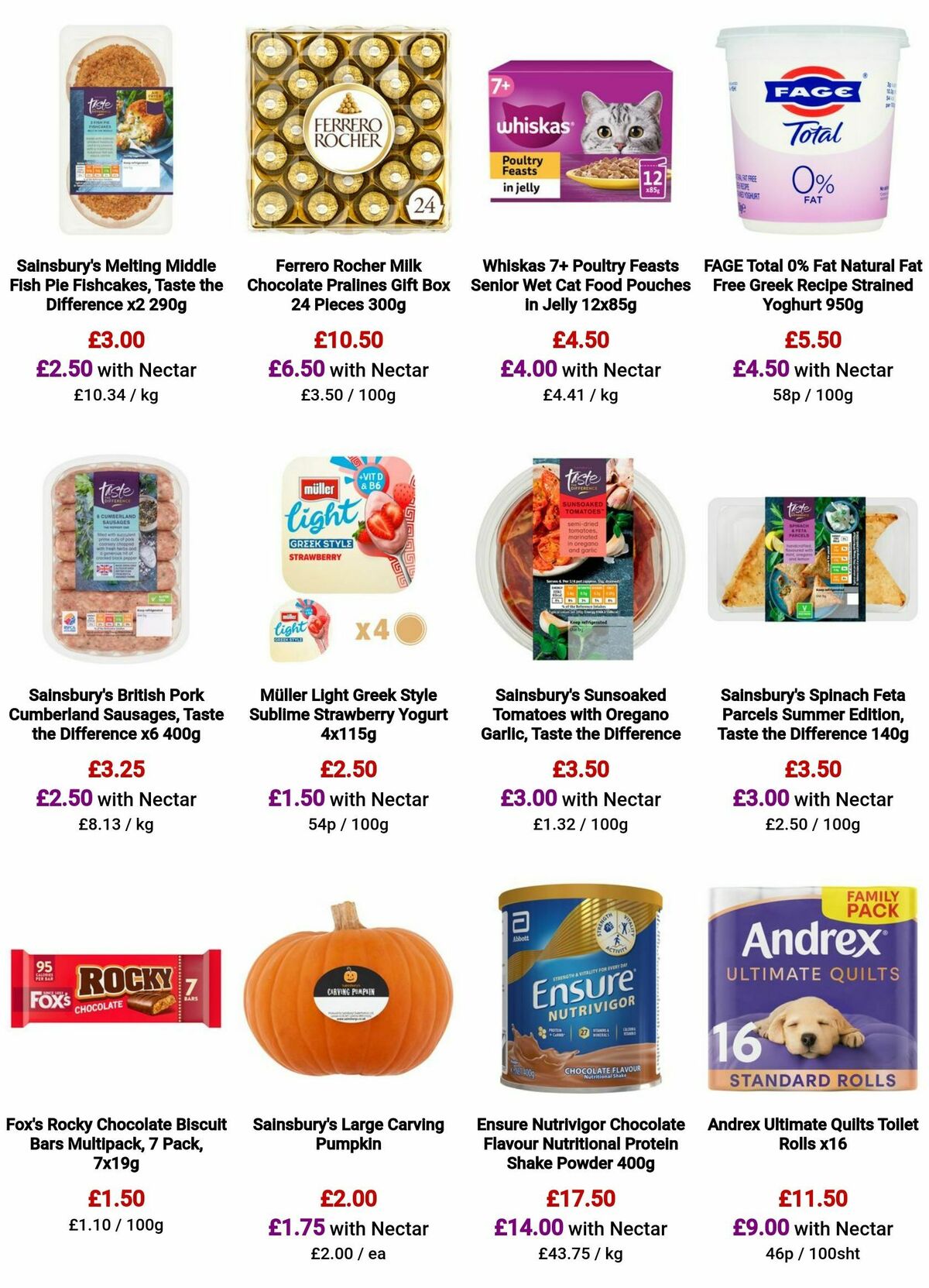 Sainsbury's Offers from 11 October