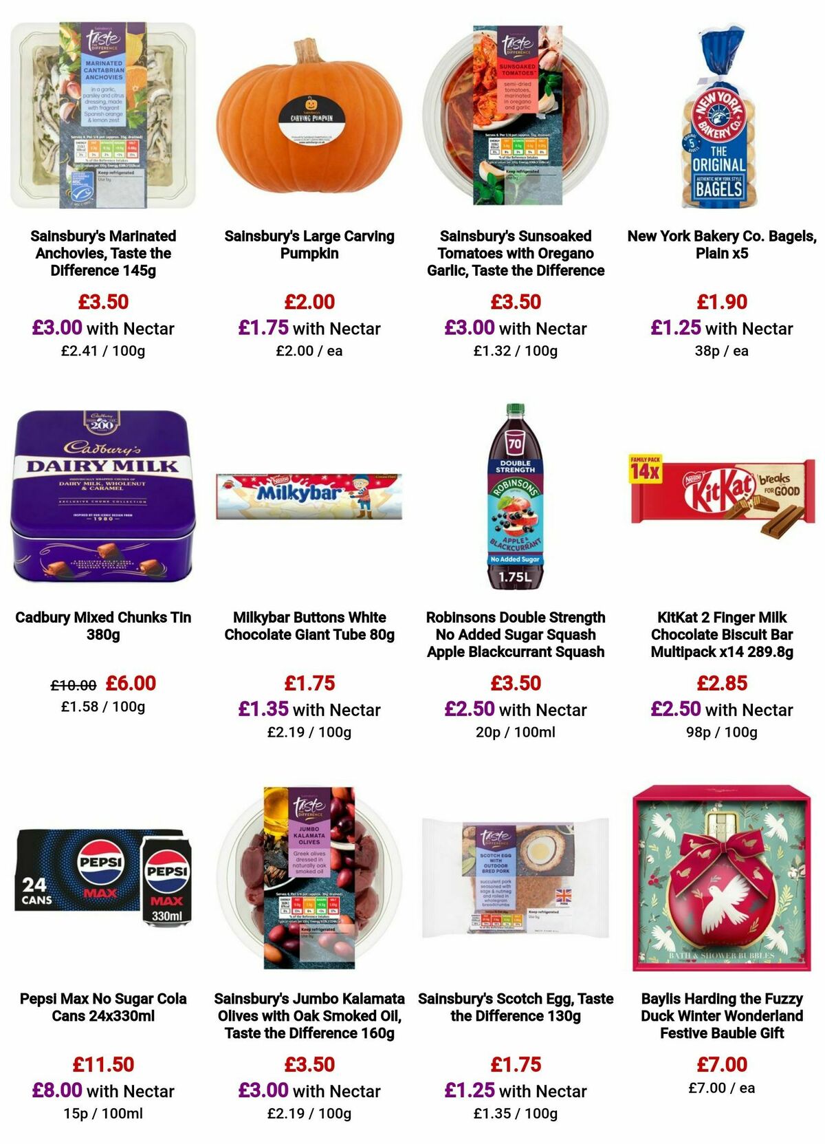 Sainsbury's Offers from 24 October