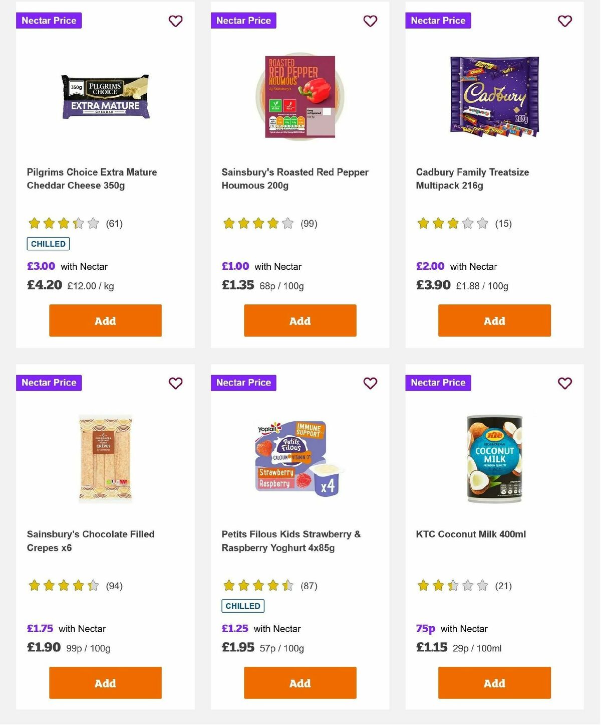 Sainsbury's Offers from 1 November