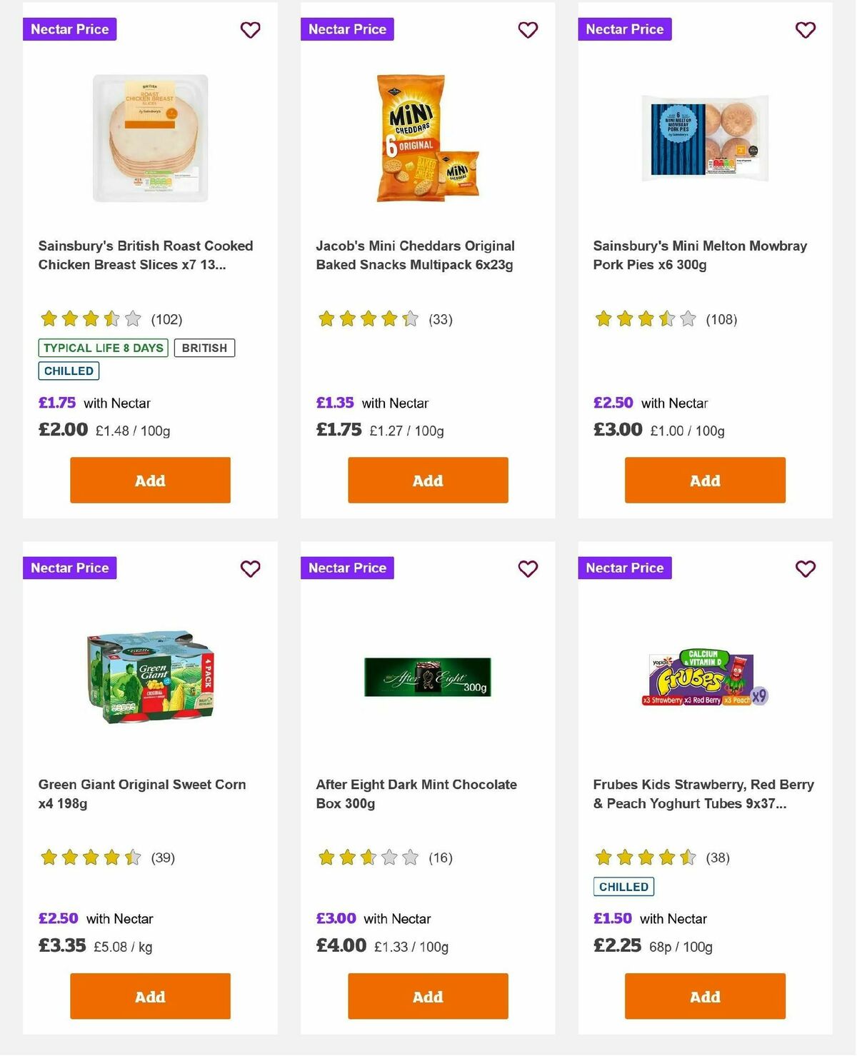 Sainsbury's Offers from 1 November