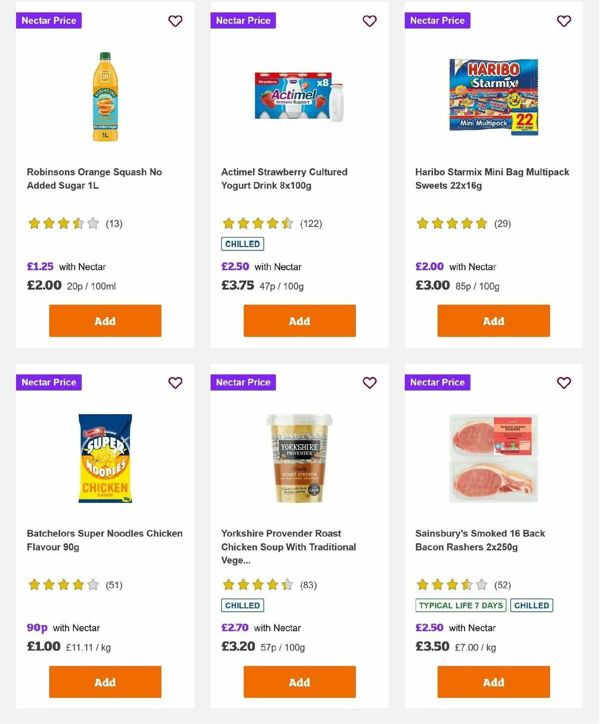 Sainsbury's Offers from 1 November