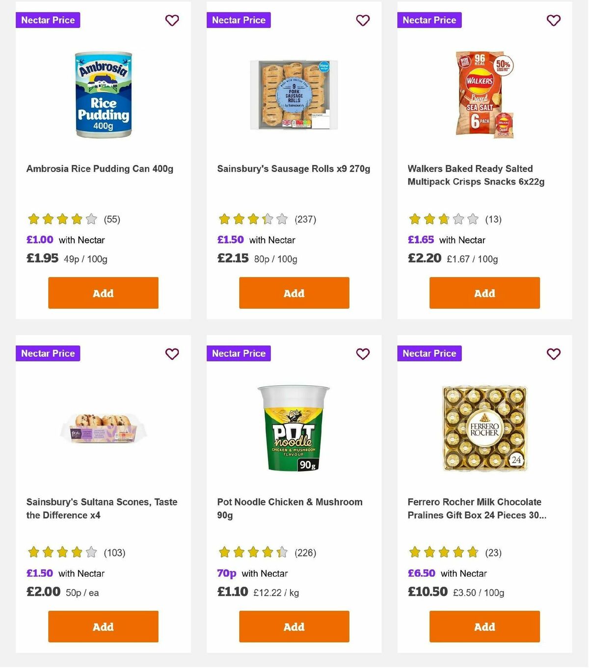 Sainsbury's Offers from 1 November