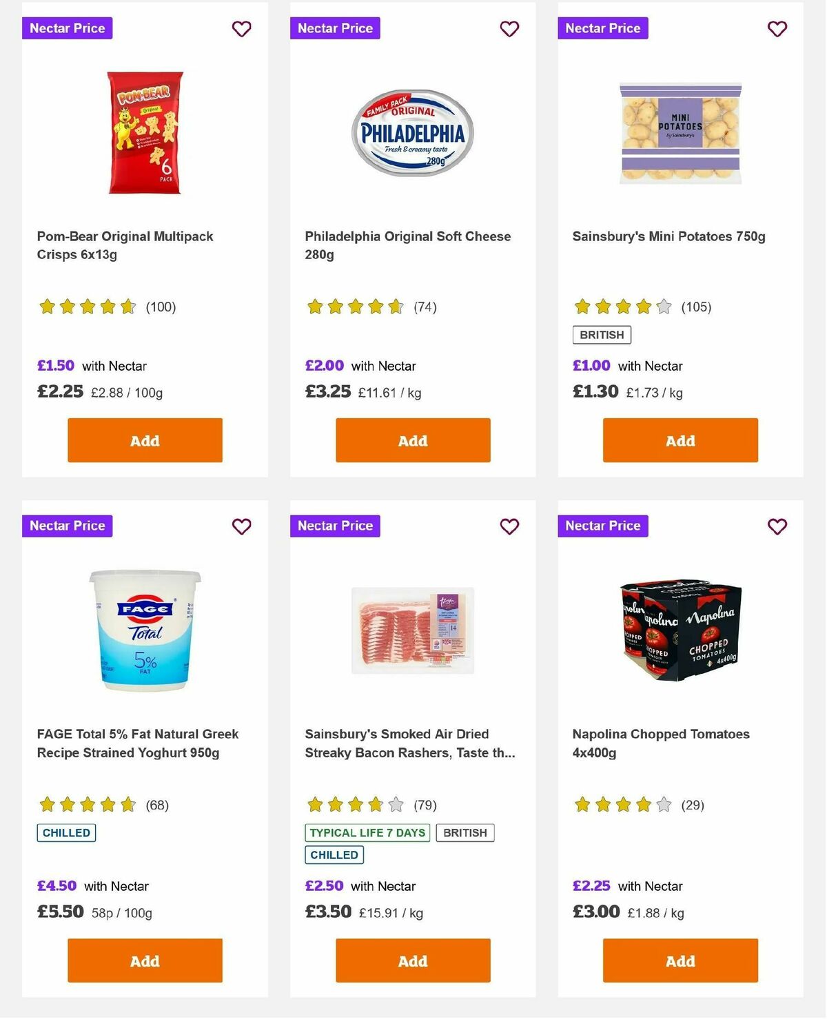 Sainsbury's Offers from 1 November