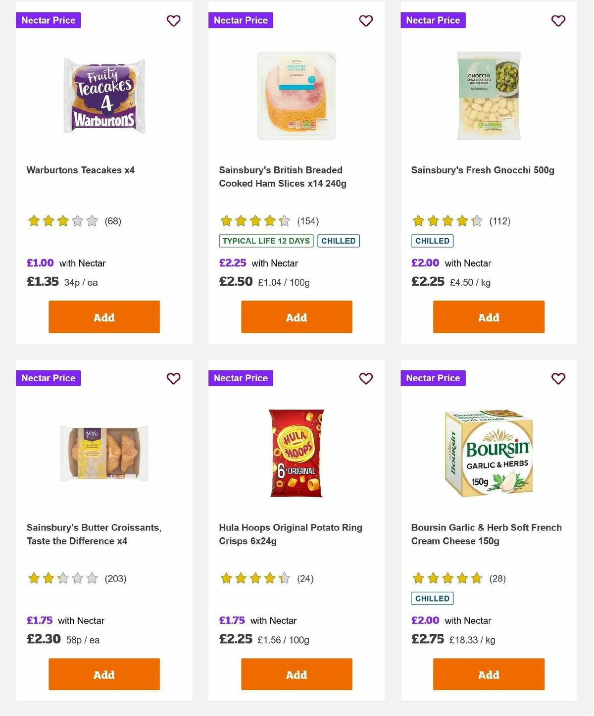 Sainsbury's Offers from 1 November