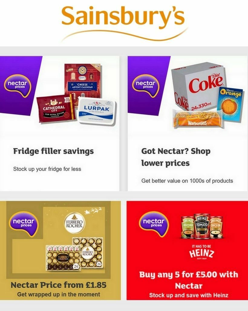 Sainsbury's Offers from 22 November