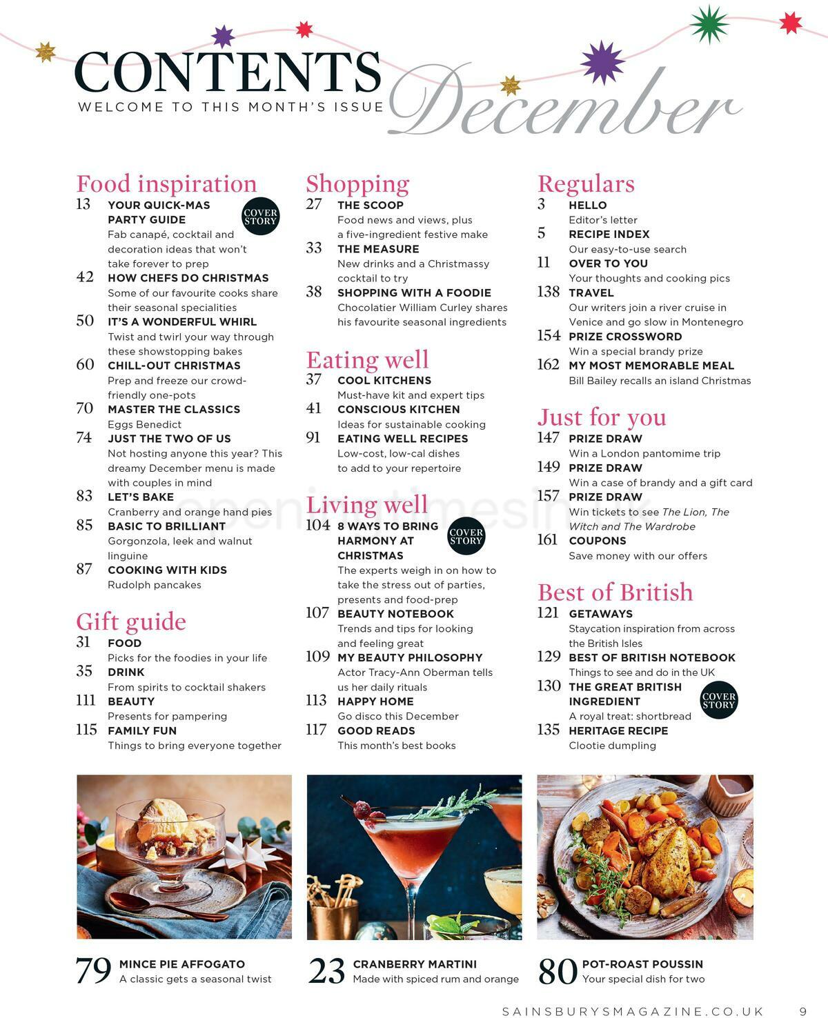 Sainsbury's Magazine December Offers from 1 December