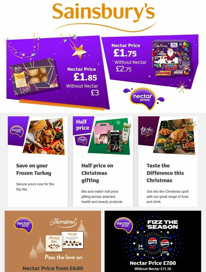 Sainsbury's Offers from 13 December