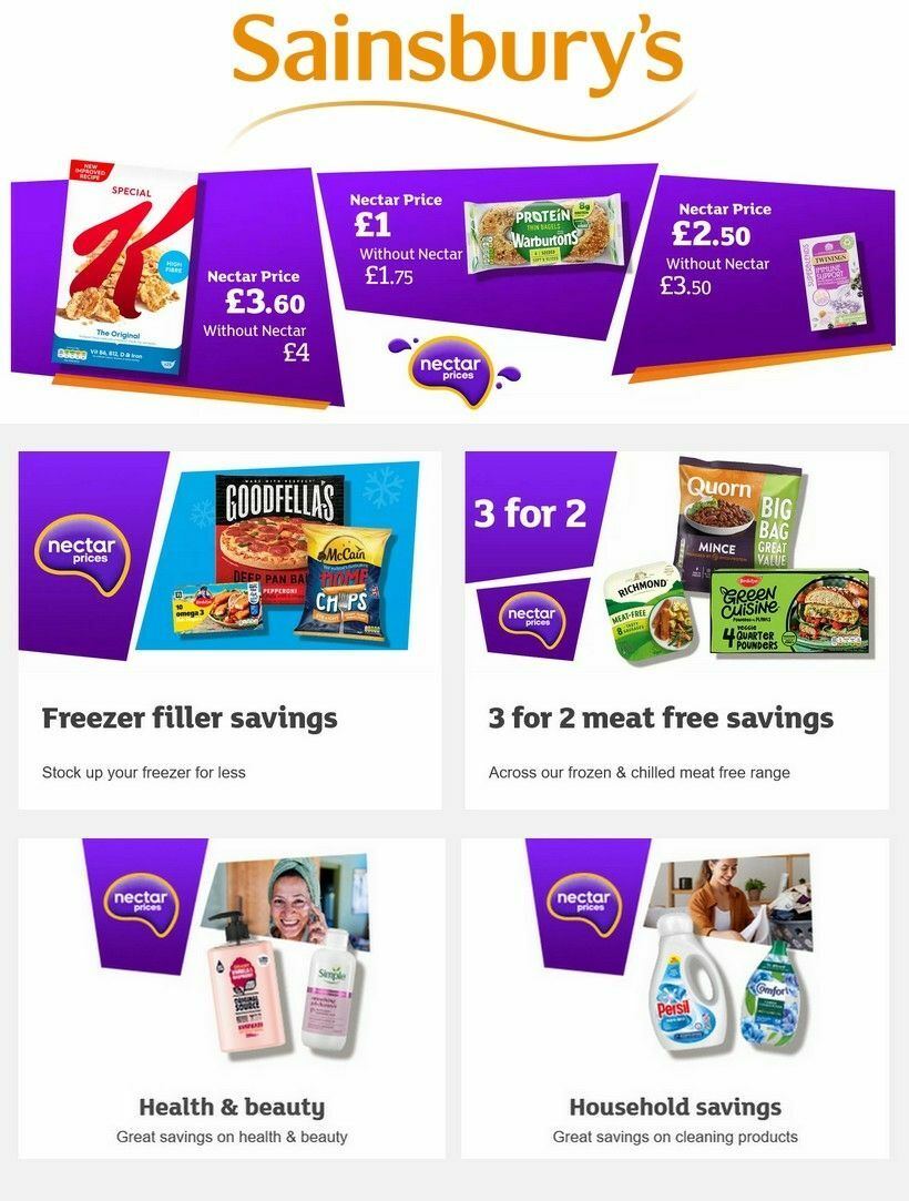 Sainsbury's Offers from 3 January