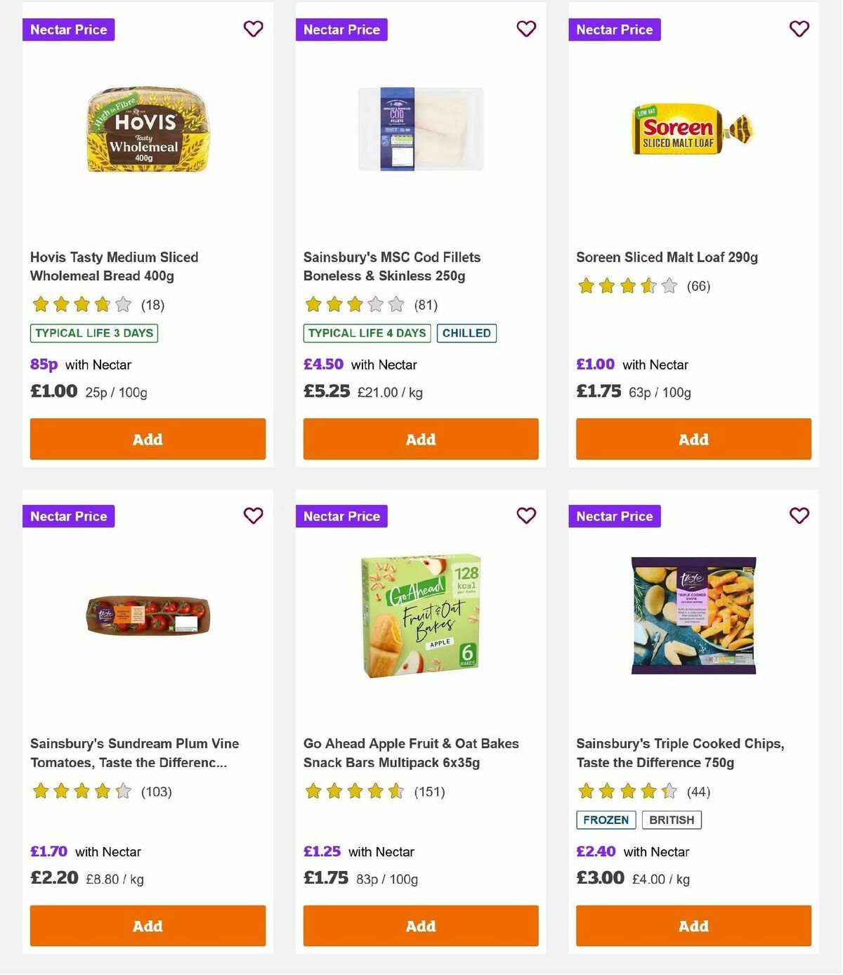 Sainsbury's Offers from 3 January