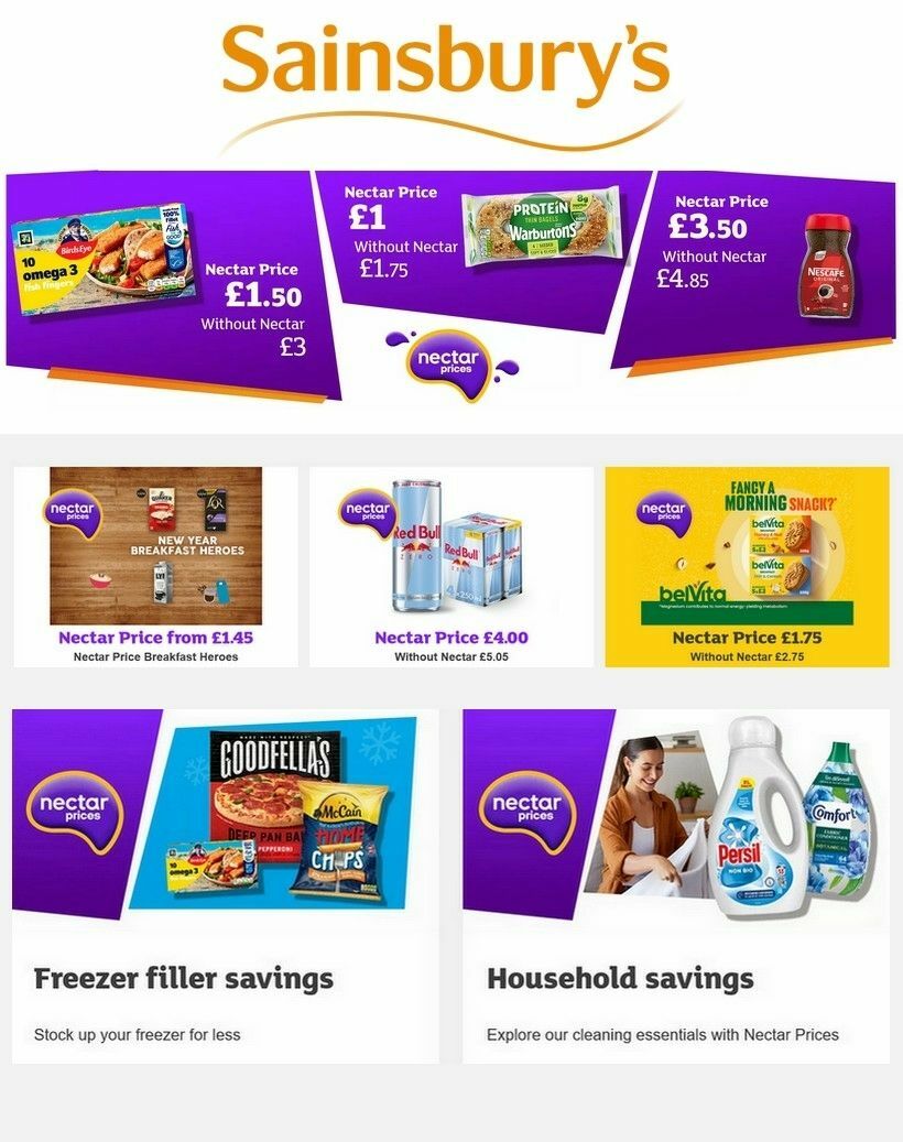 Sainsbury's Offers from 10 January