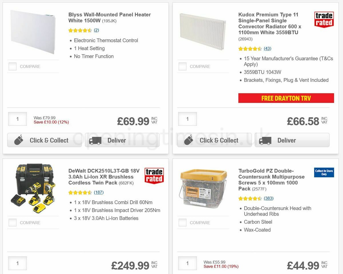 Screwfix Offers from 6 October
