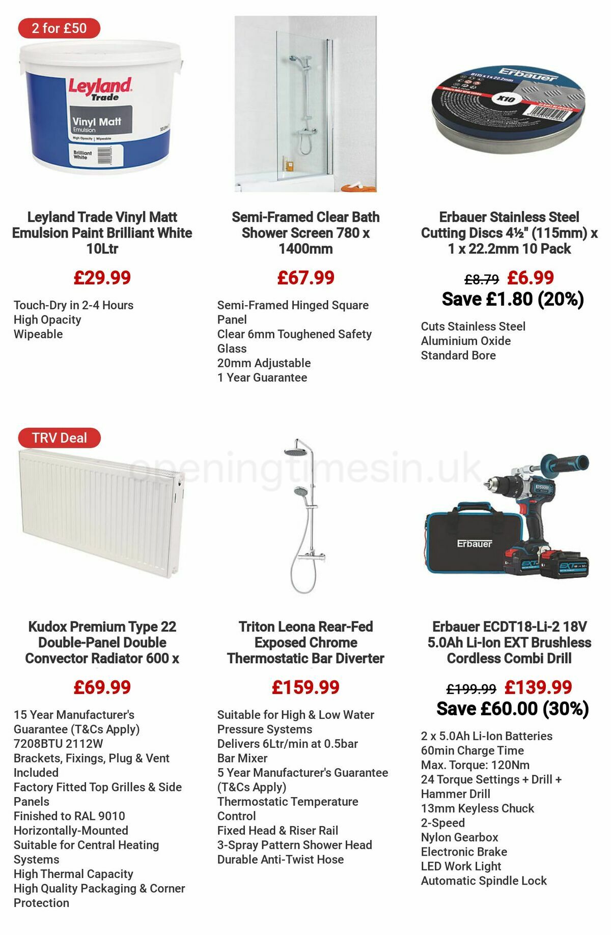 Screwfix Offers from 6 May