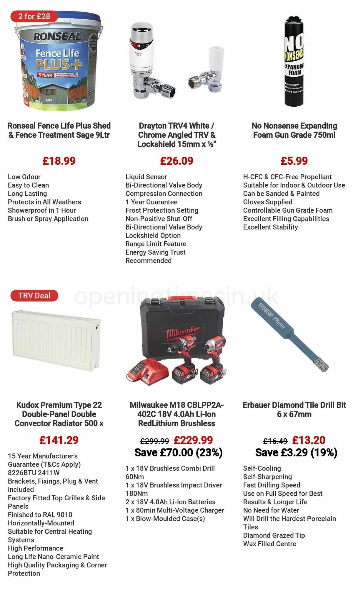 Screwfix Offers from 6 May