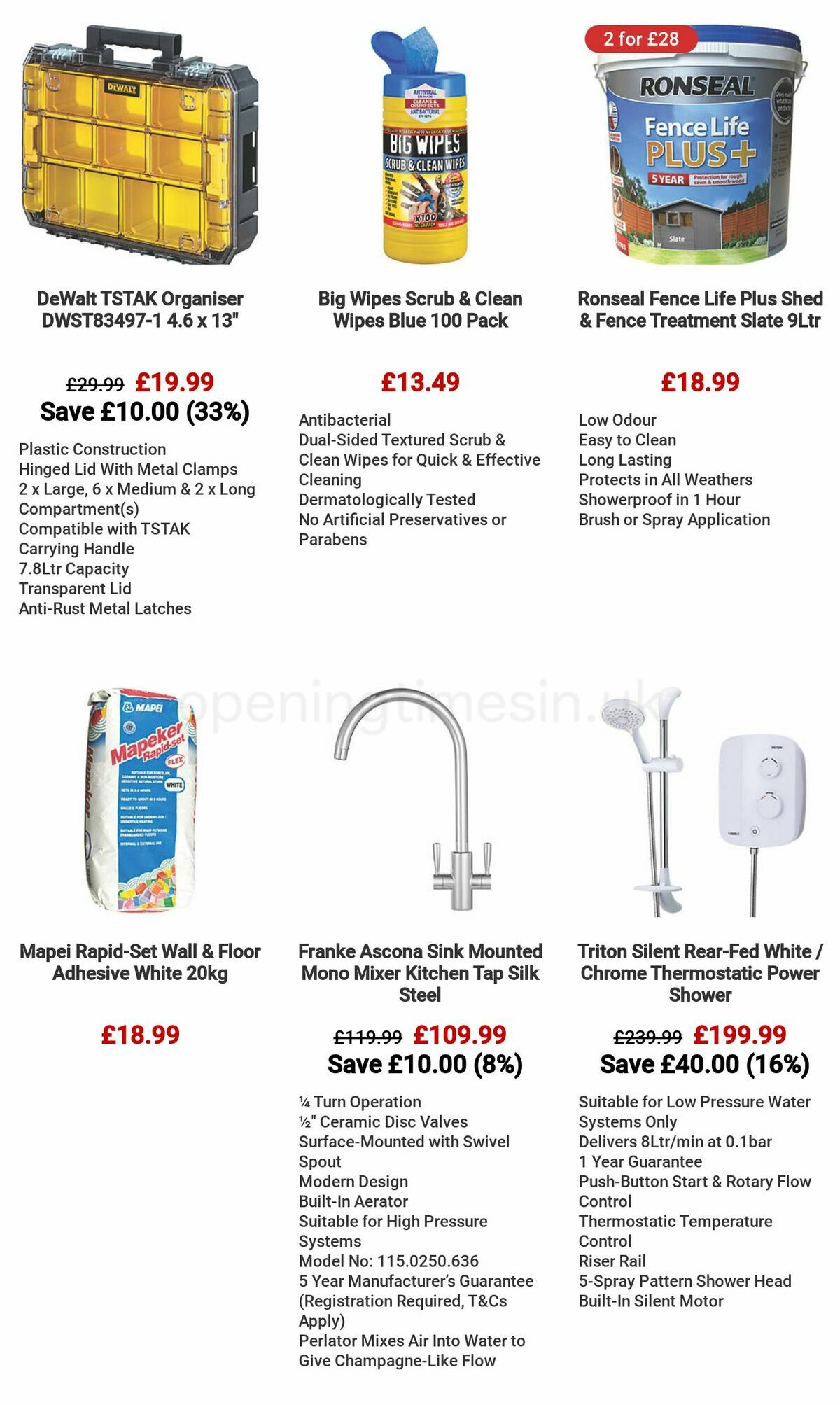 Screwfix Offers from 6 May