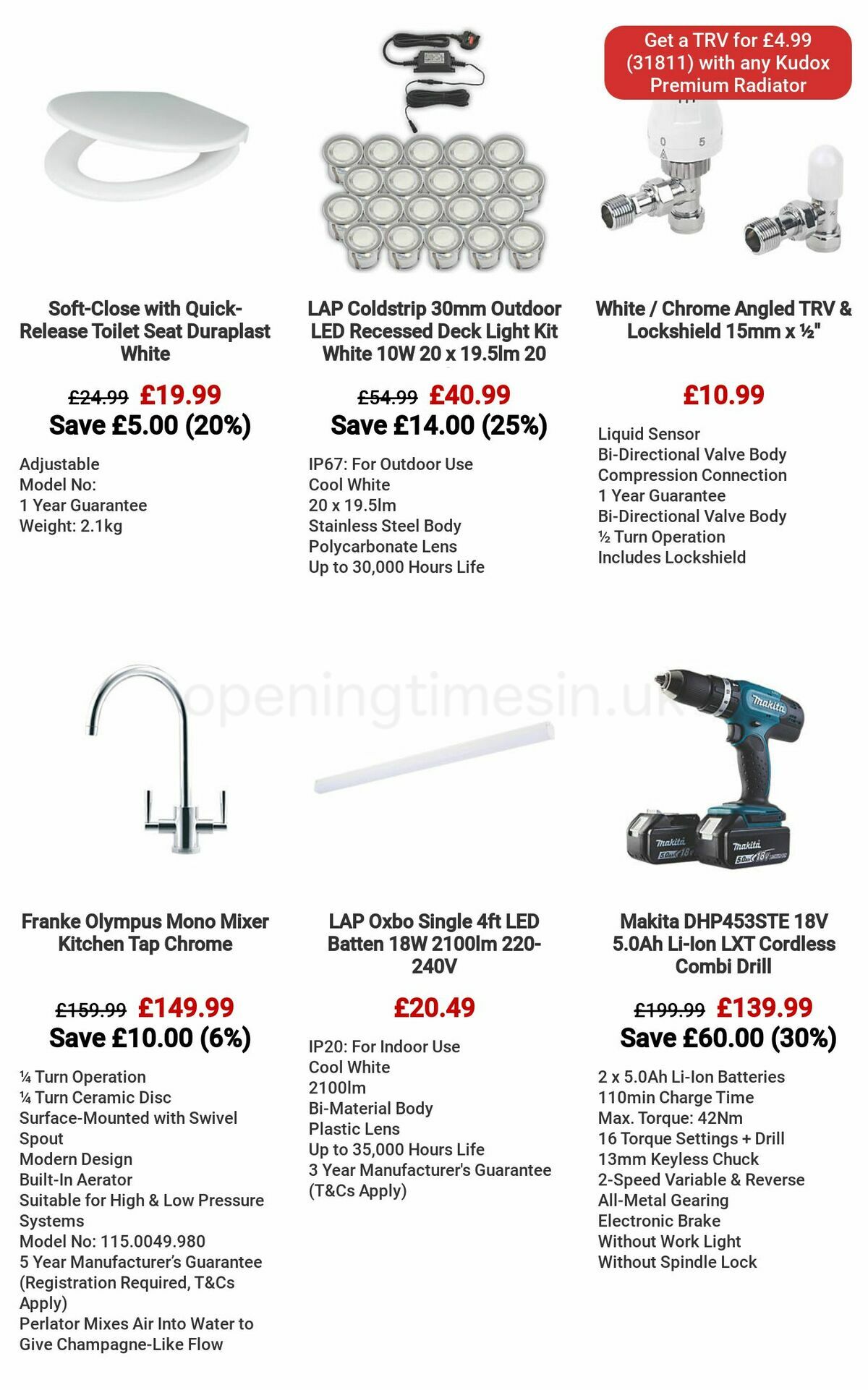 Screwfix Offers from 6 May