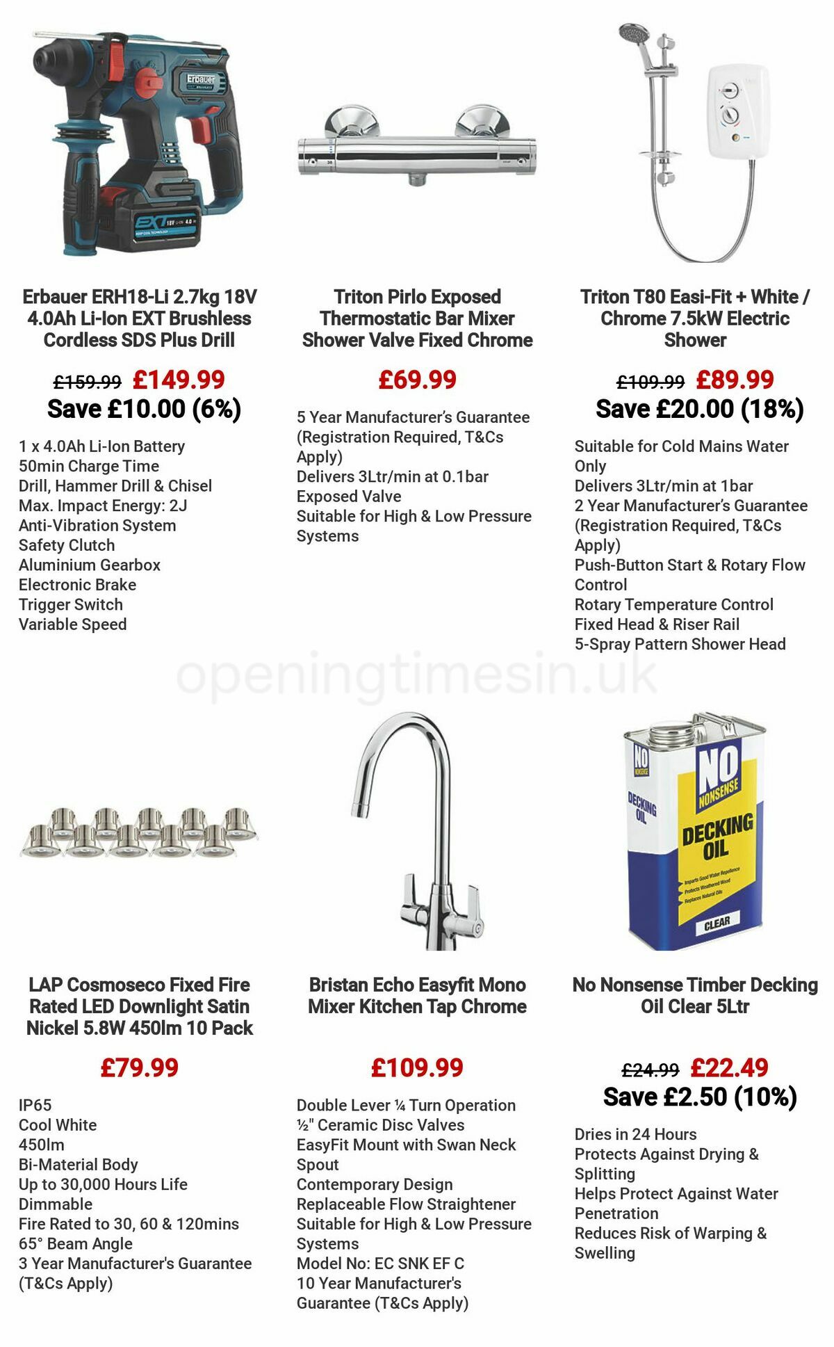 Screwfix Offers from 6 May