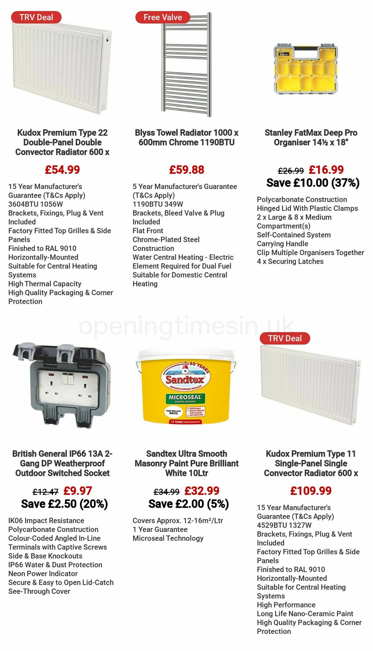 Screwfix Offers from 6 May