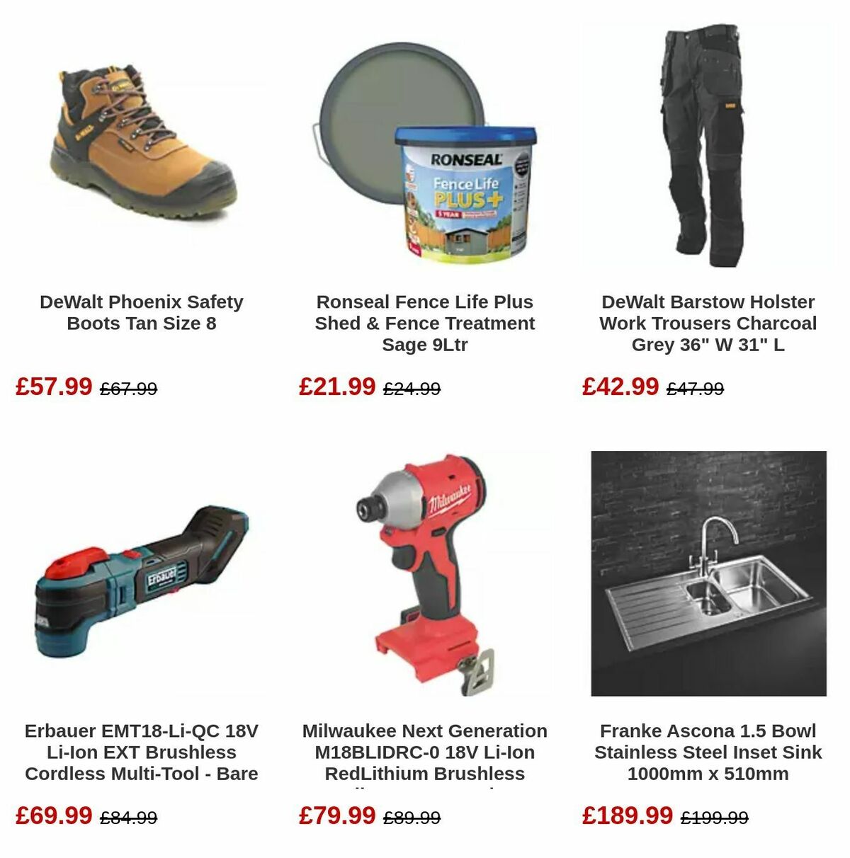 Screwfix Offers from 3 April