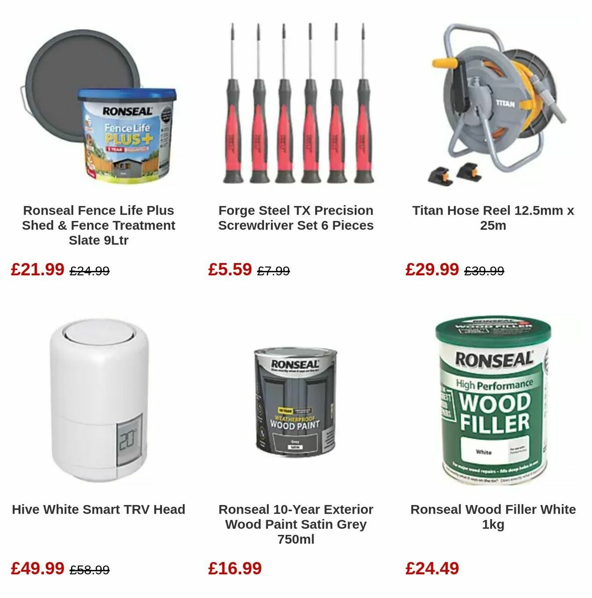 Screwfix Bank Holiday Offers from 1 May