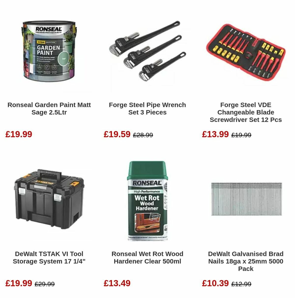 Screwfix Bank Holiday Offers from 1 May