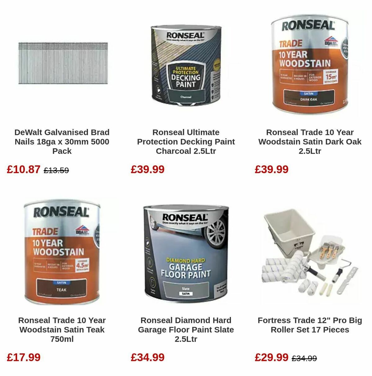 Screwfix Bank Holiday Offers from 1 May