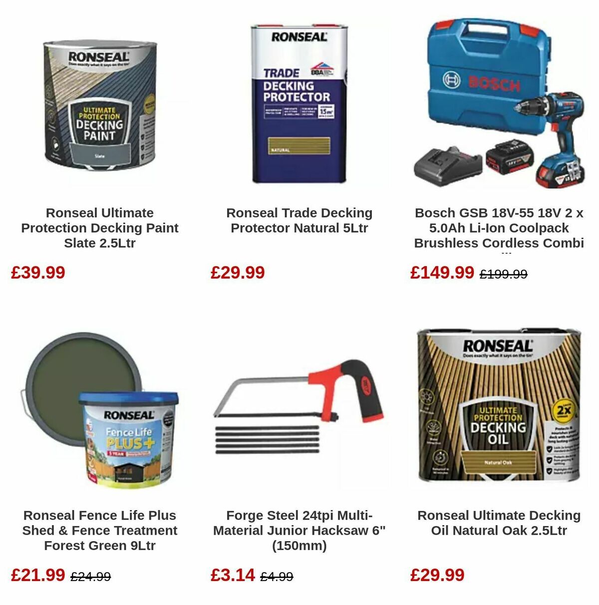 Screwfix Bank Holiday Offers from 1 May