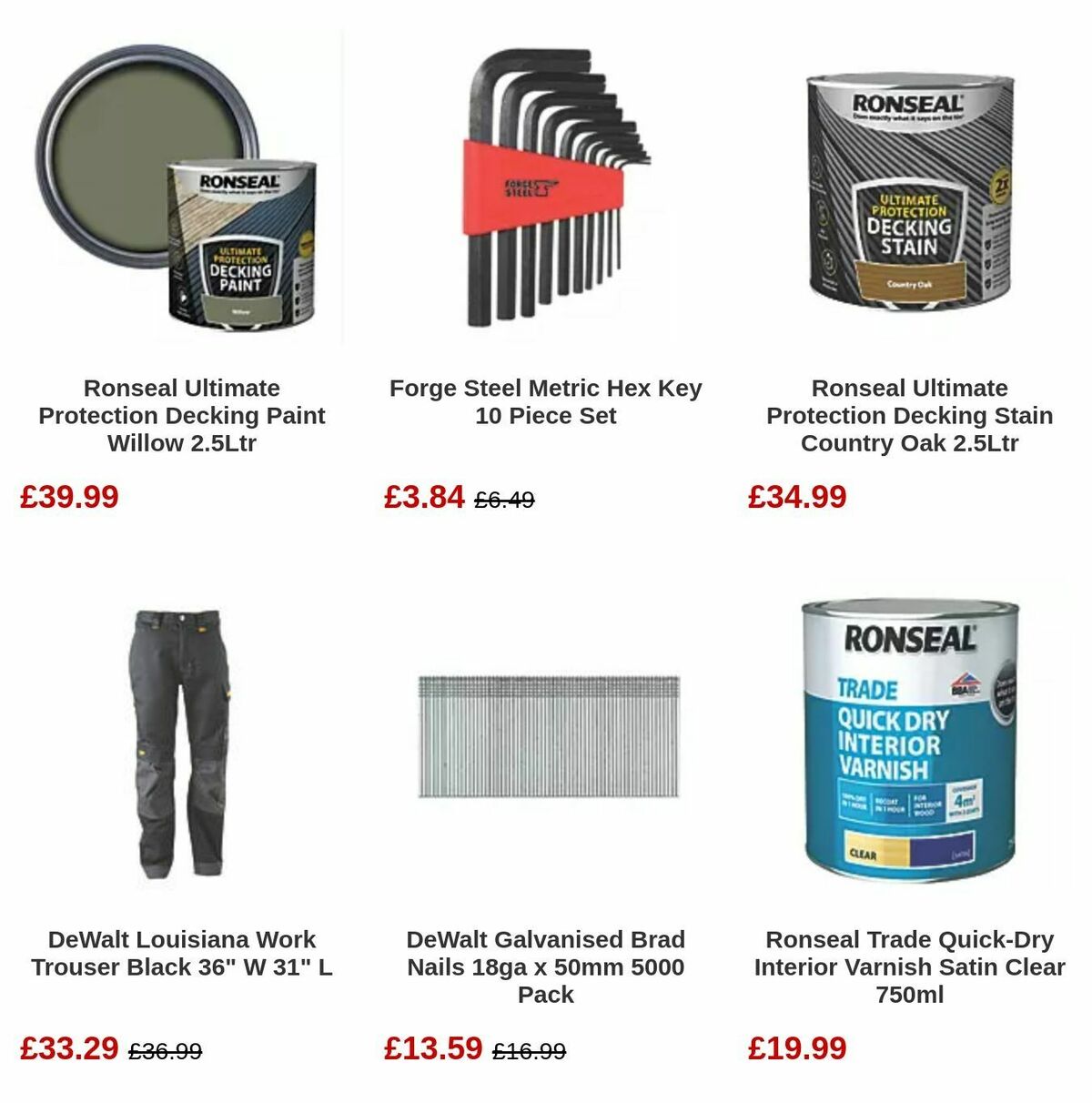 Screwfix Bank Holiday Offers from 1 May