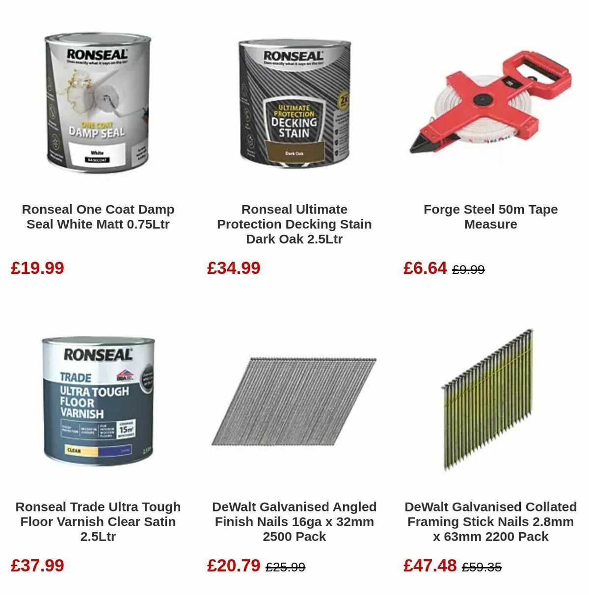 Screwfix Bank Holiday Offers from 1 May