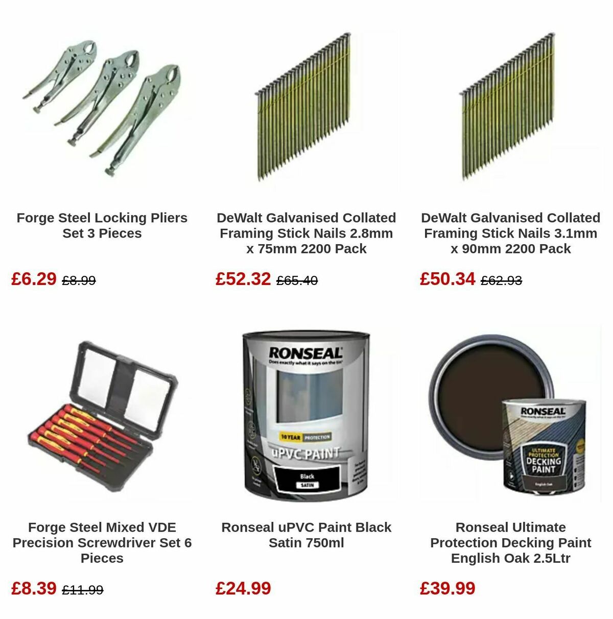 Screwfix Bank Holiday Offers from 1 May