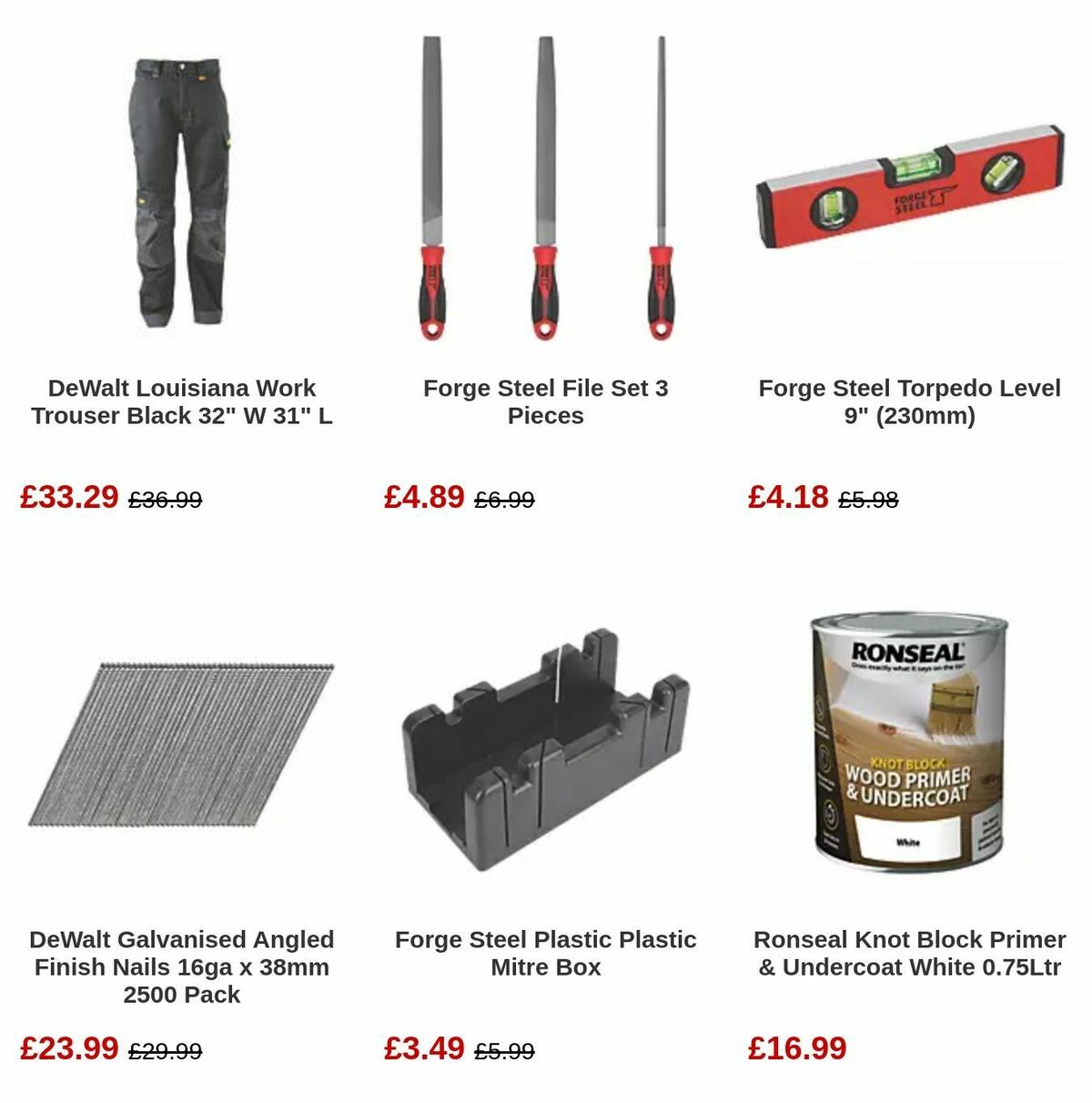 Screwfix Bank Holiday Offers from 1 May