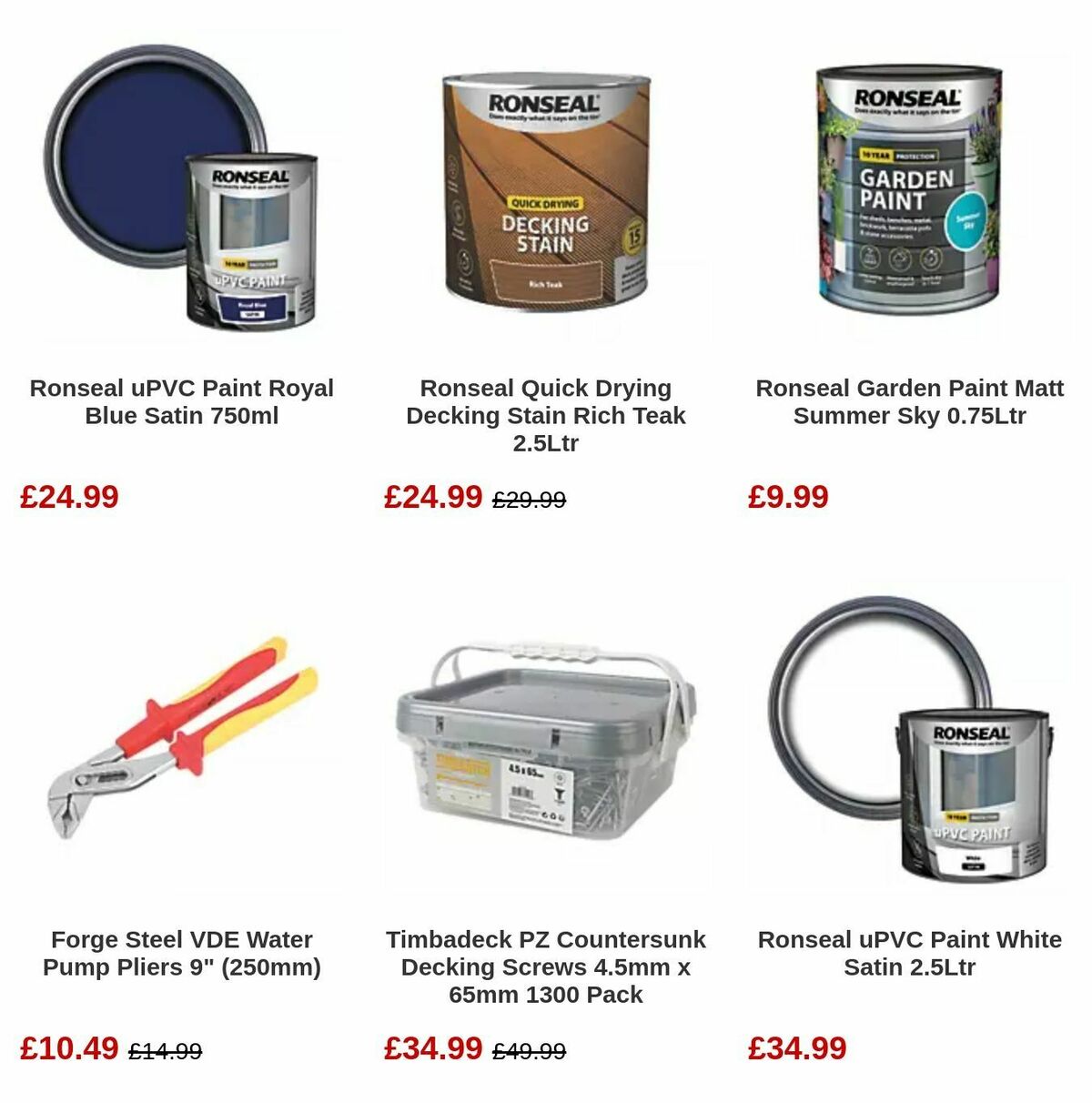 Screwfix Bank Holiday Offers from 1 May