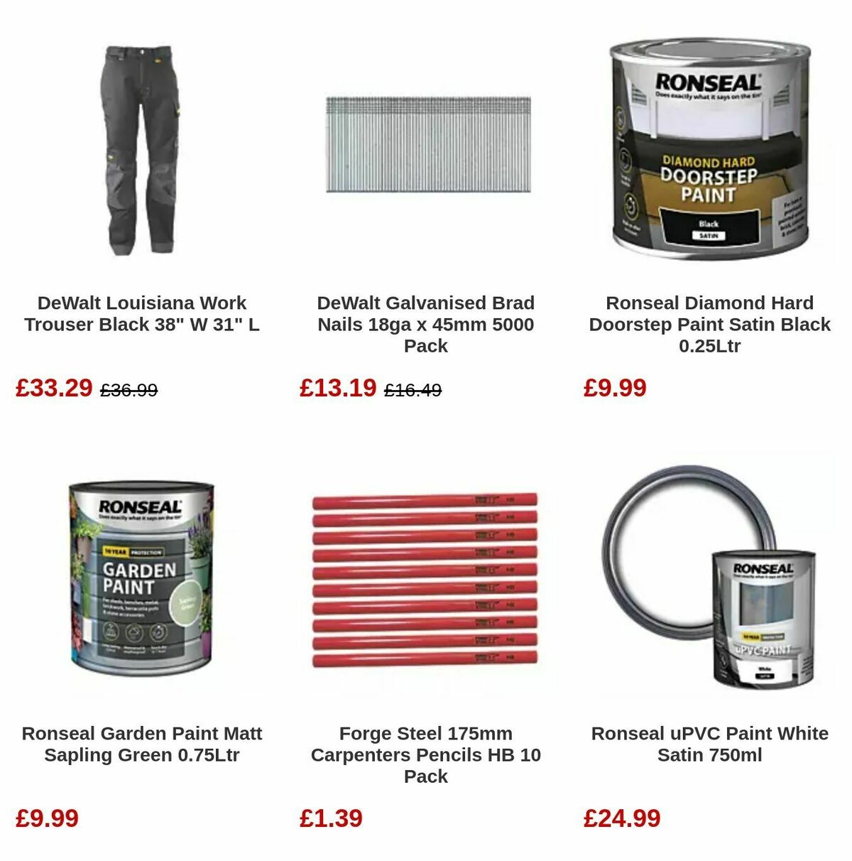 Screwfix Bank Holiday Offers from 1 May