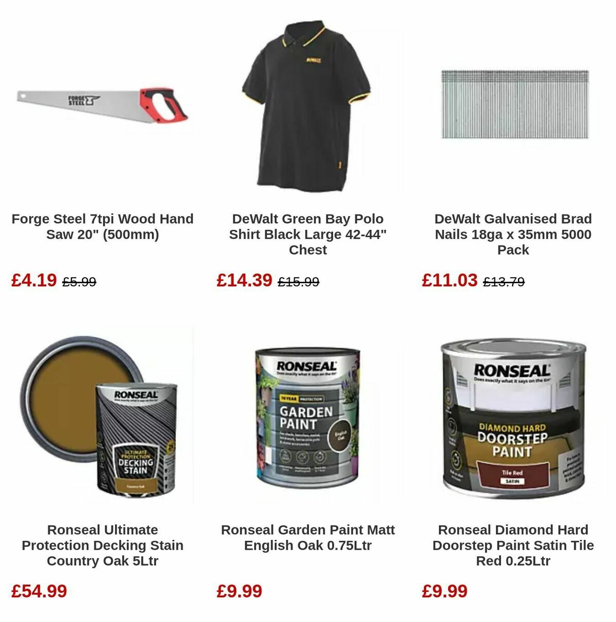 Screwfix Bank Holiday Offers from 1 May