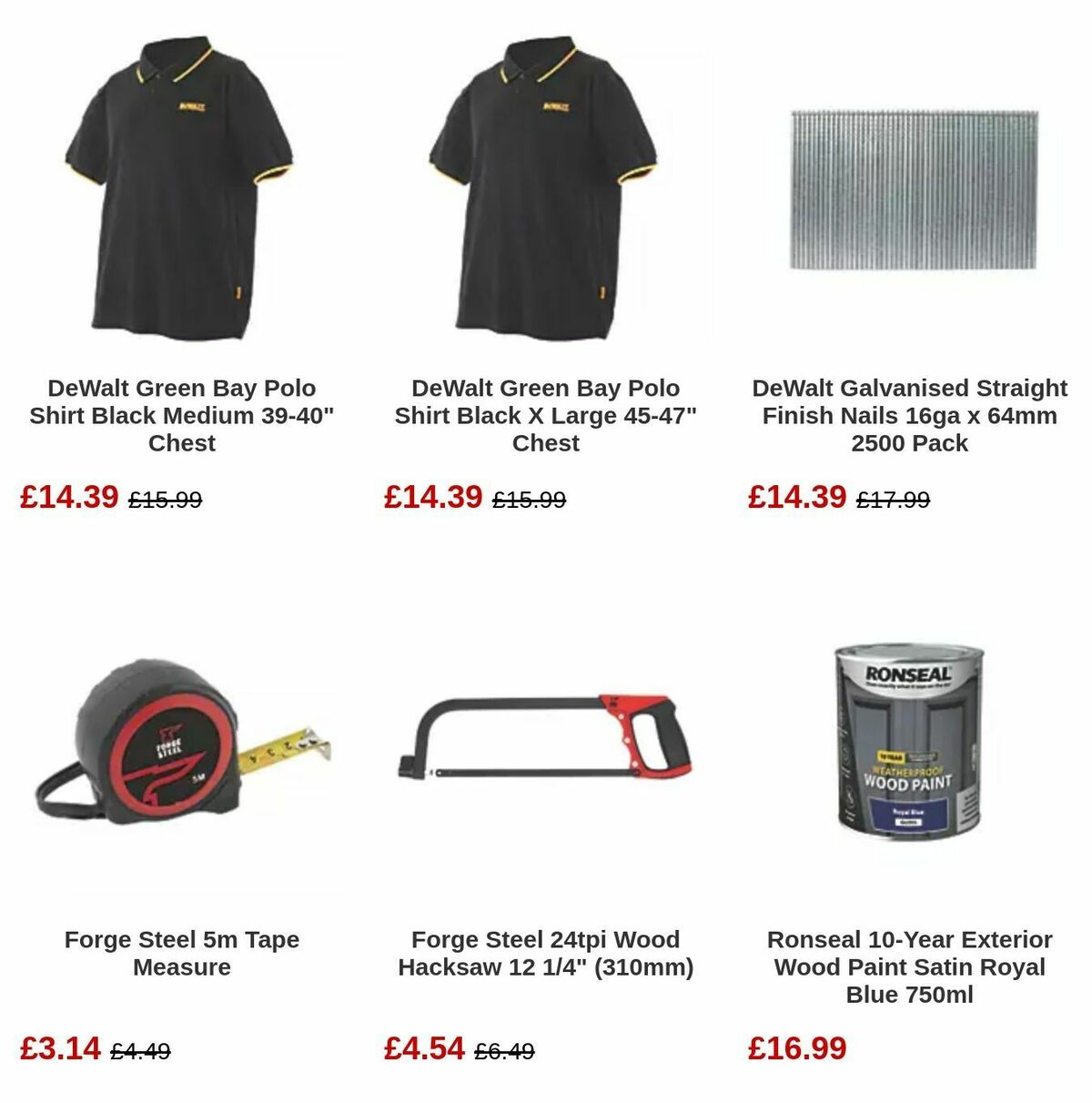 Screwfix Bank Holiday Offers from 1 May