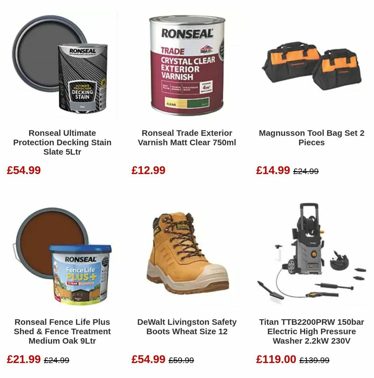 Screwfix Bank Holiday Offers from 1 May