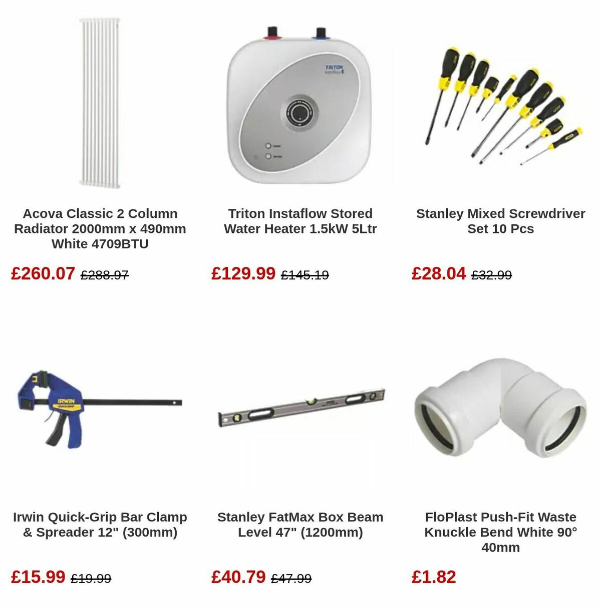 Screwfix Offers from 5 June