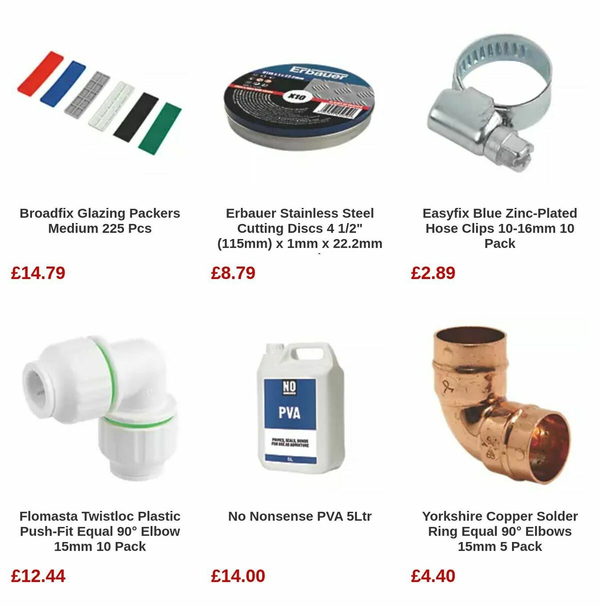 Screwfix Essentials for Less Offers from 4 August