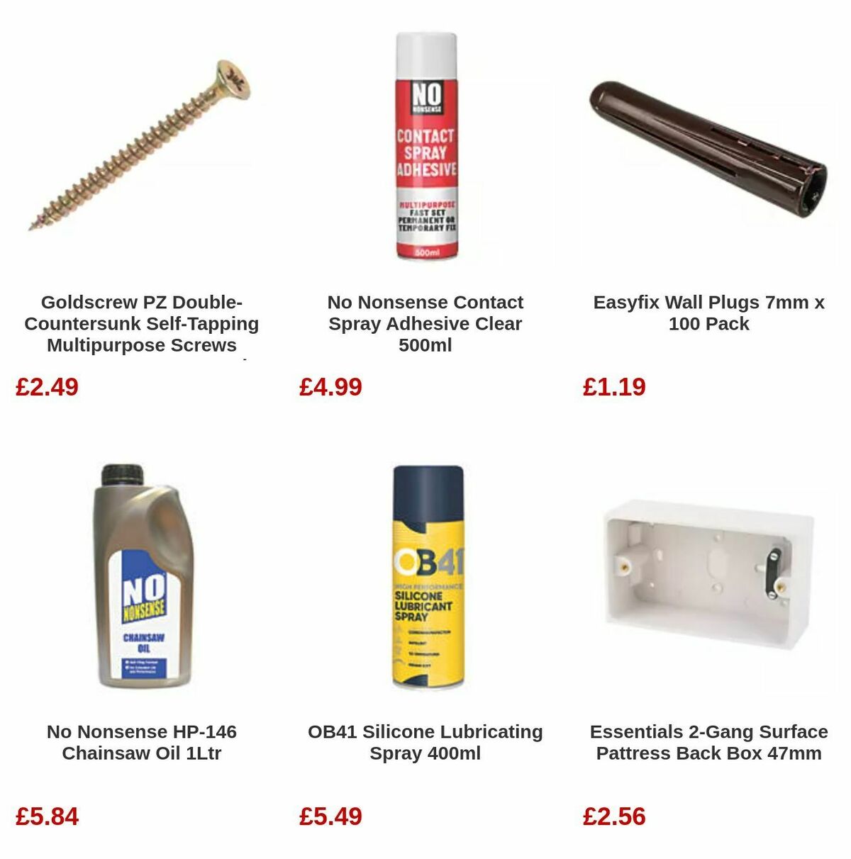 Screwfix Essentials for Less Offers from 4 August