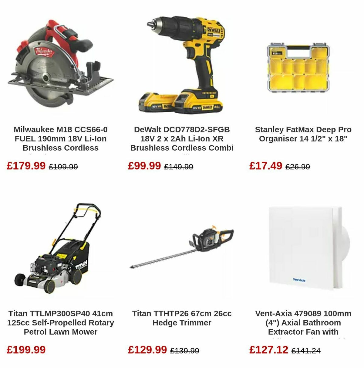 Screwfix Offers from 6 August