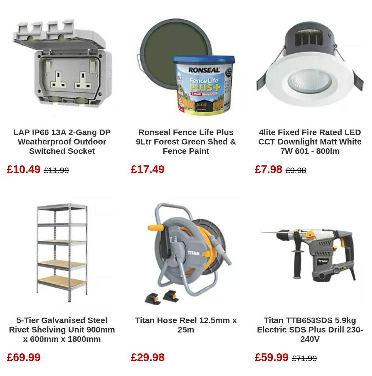 Screwfix Offers from 6 August