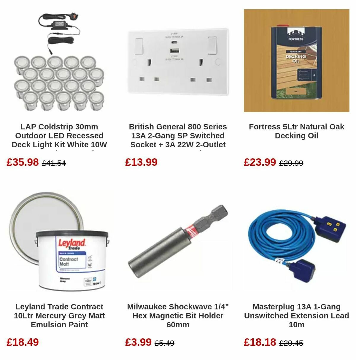 Screwfix Offers from 6 August