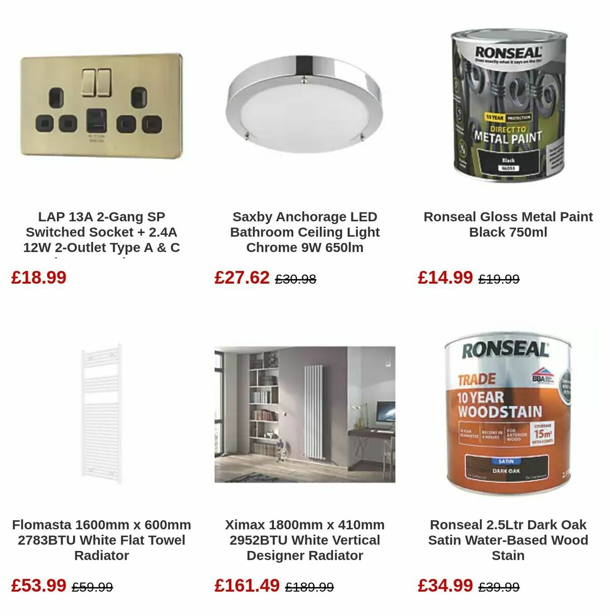 Screwfix Offers from 6 August