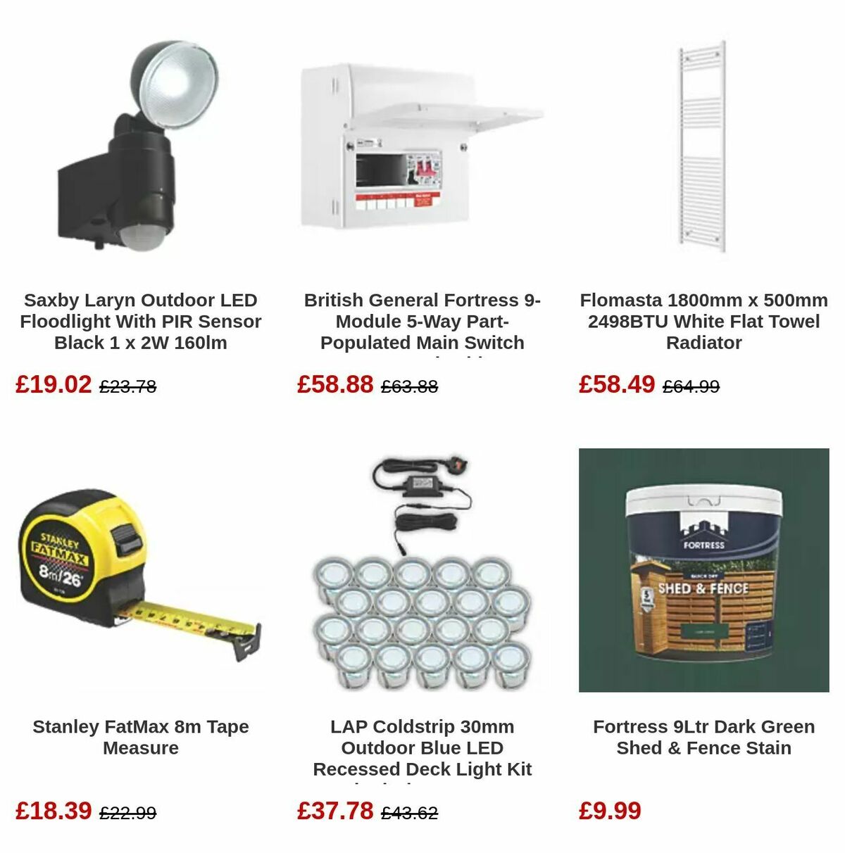 Screwfix Offers from 6 August