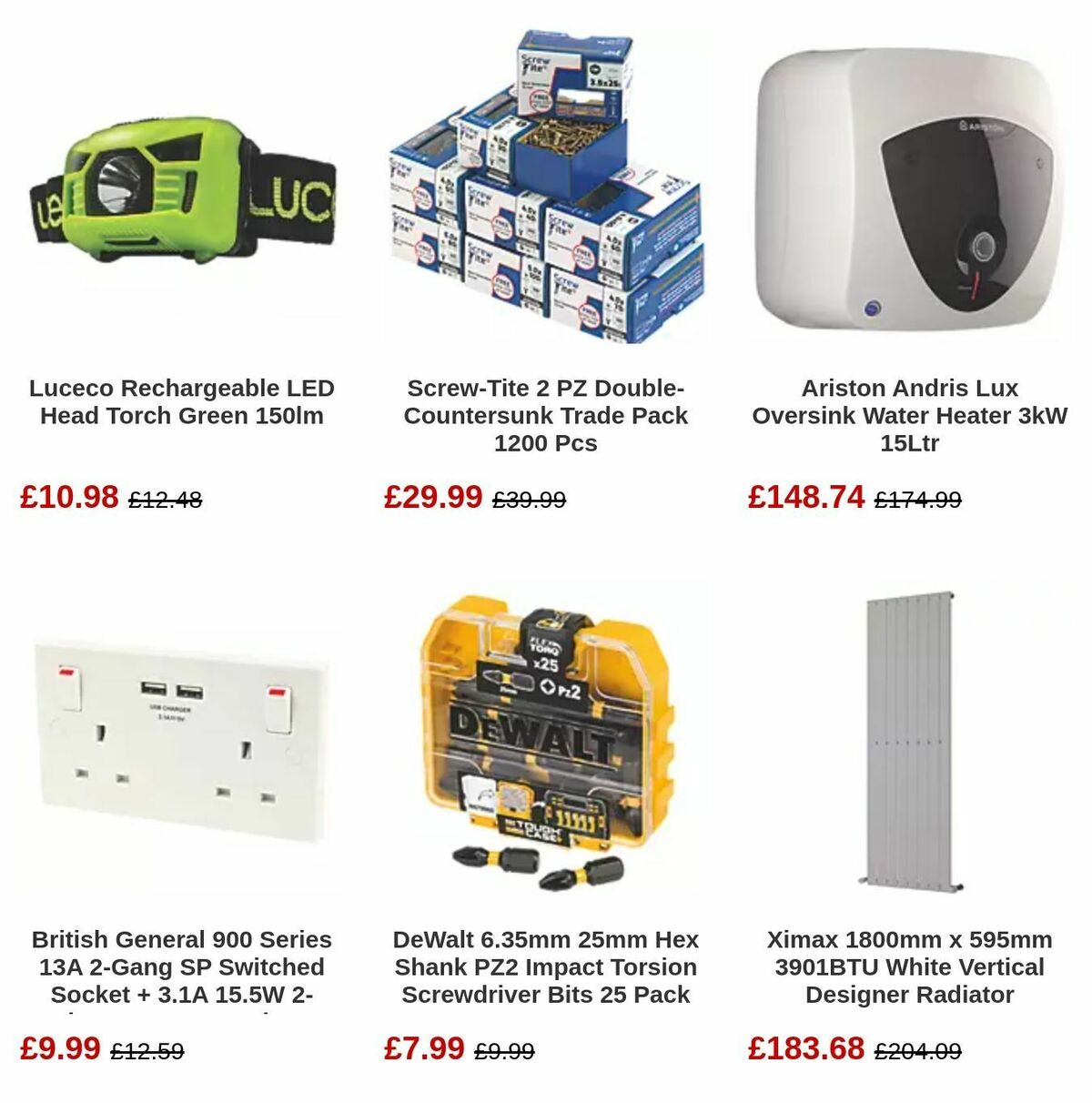 Screwfix Offers from 5 September