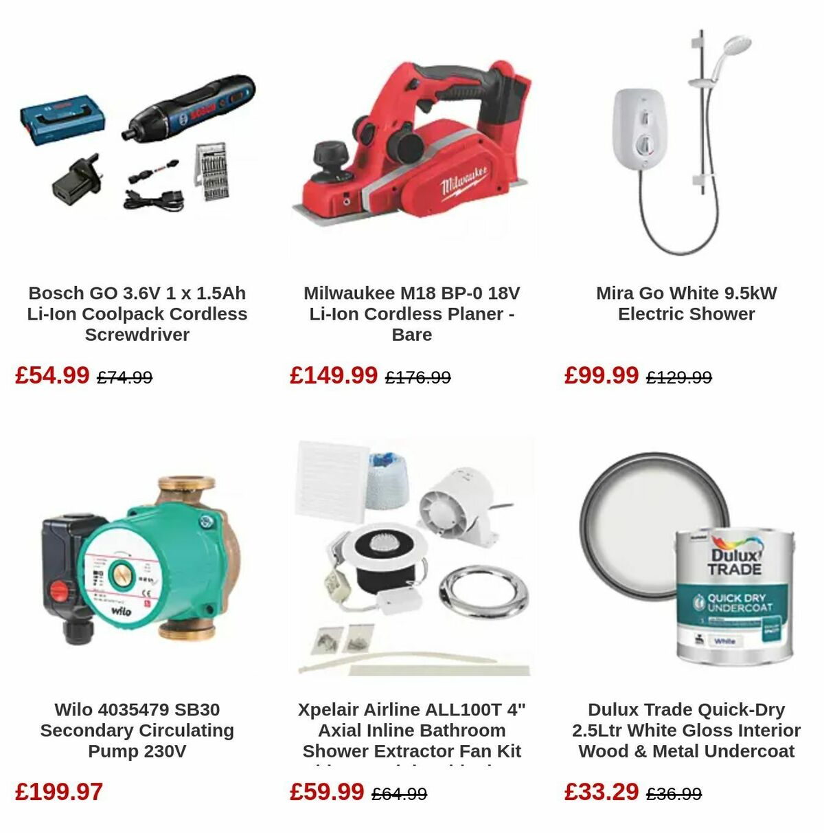 Screwfix Offers from 5 September