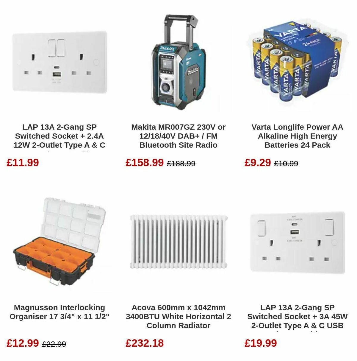 Screwfix Offers from 11 October