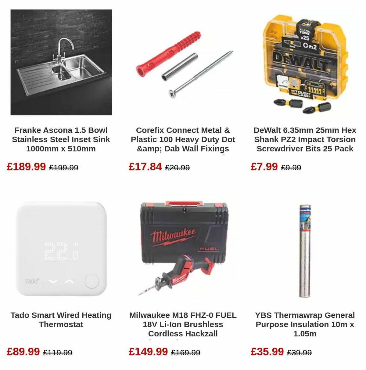 Screwfix Offers from 11 October