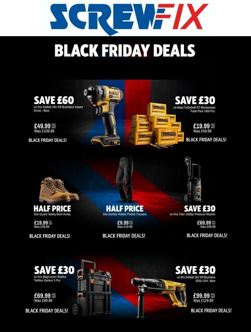 Screwfix Offers from 18 November