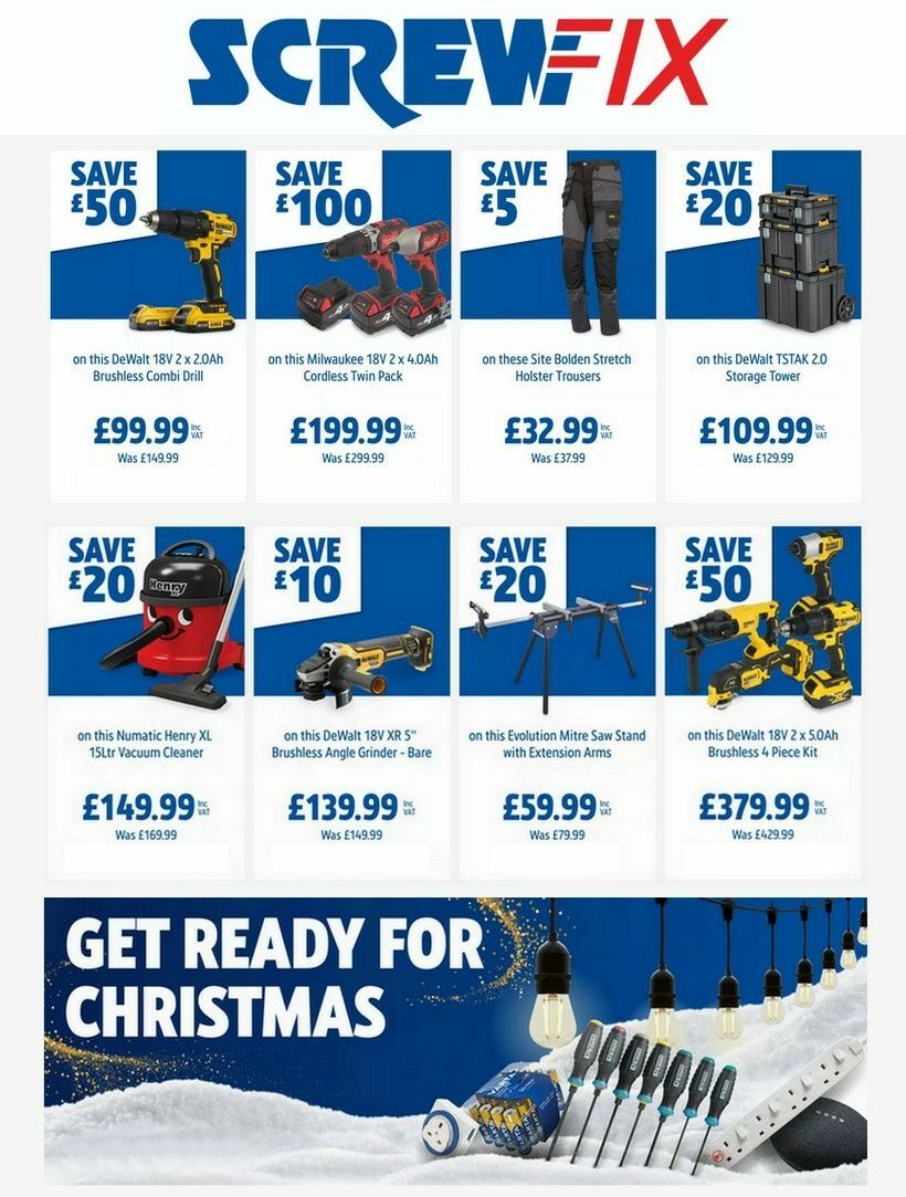 Screwfix Offers from 3 December